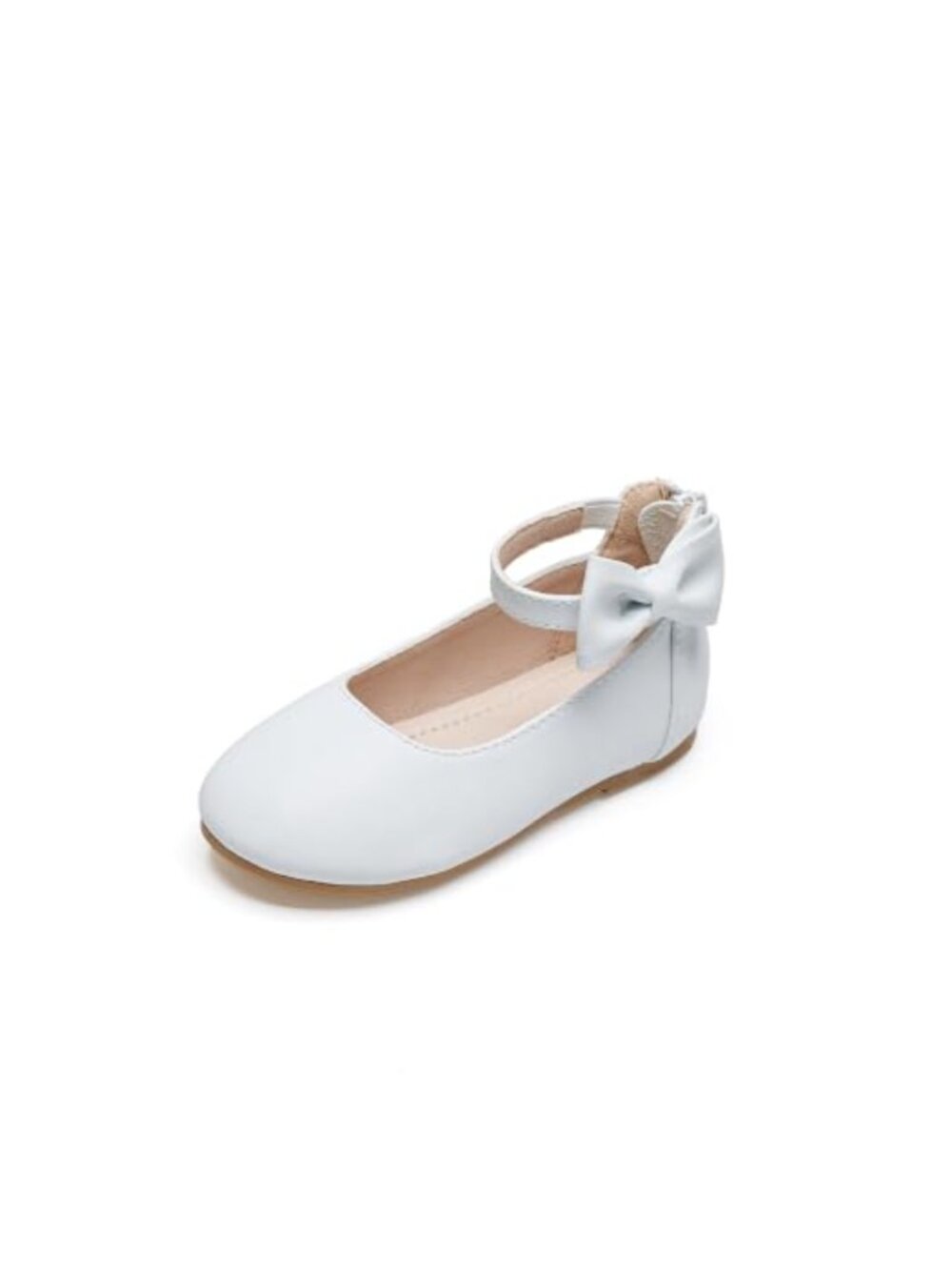 Toddler Girls Leather Ballet Flats Flower Girl Dress Shoes Party Wedding